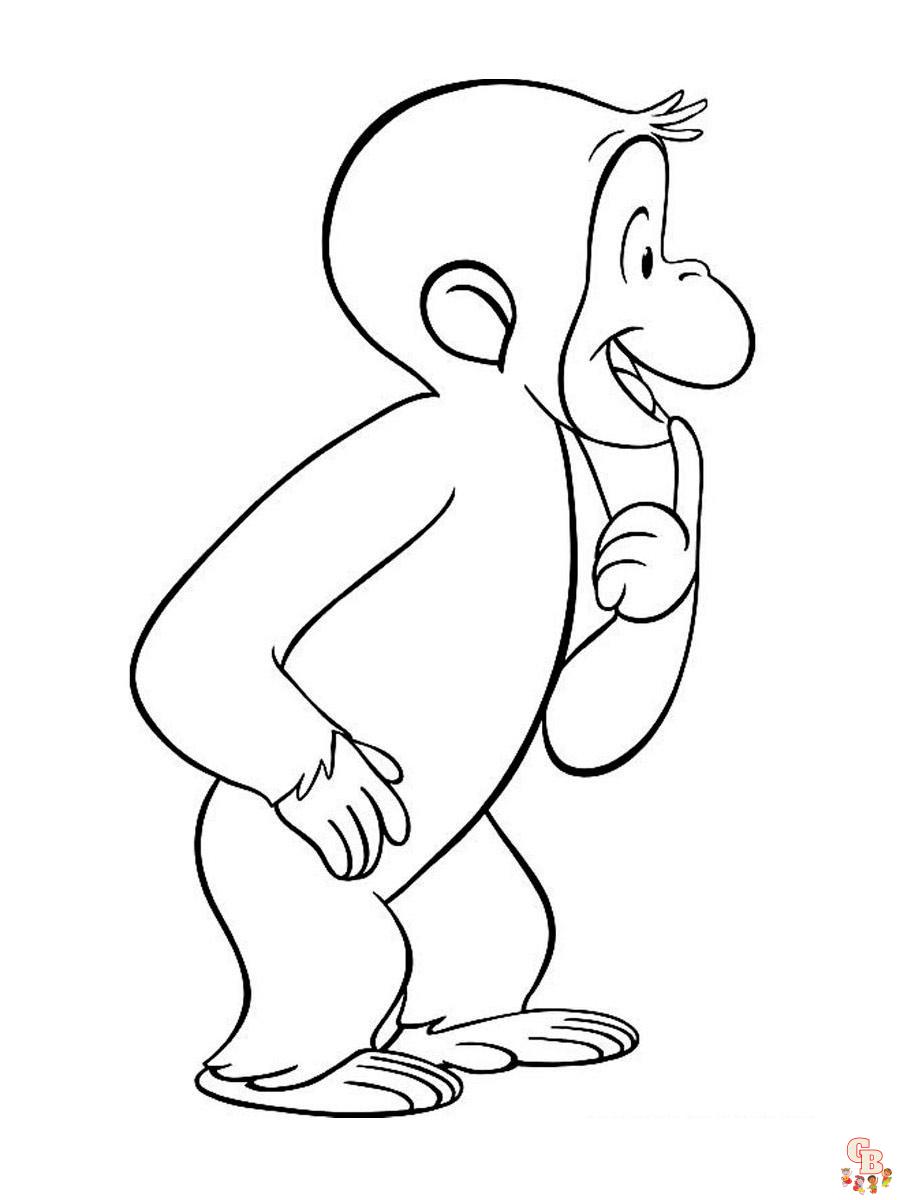 Curious George Coloring Pages 23