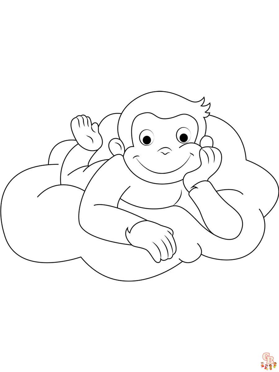 Curious George Coloring Pages 24