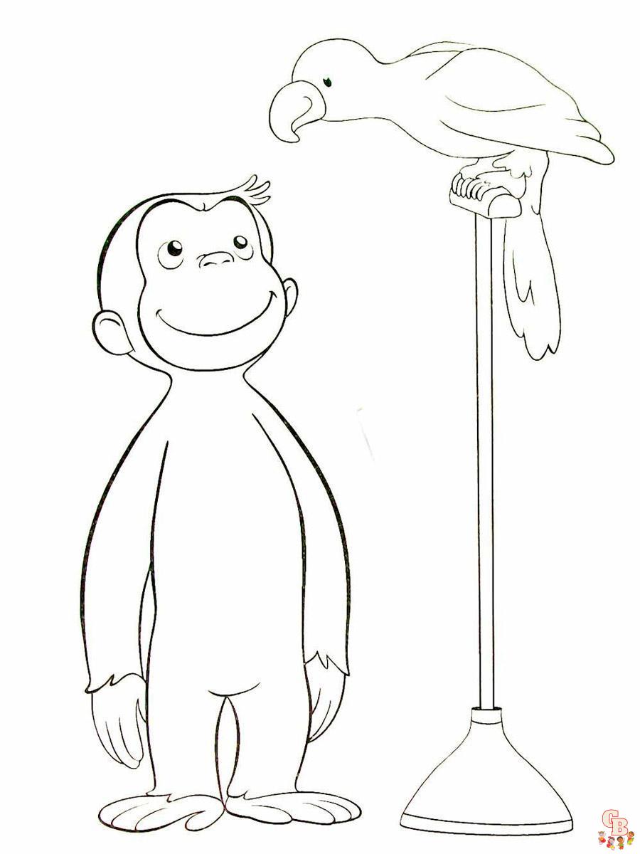 Curious George Coloring Pages 28