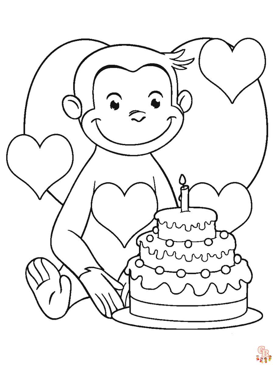 Curious George Coloring Pages 30