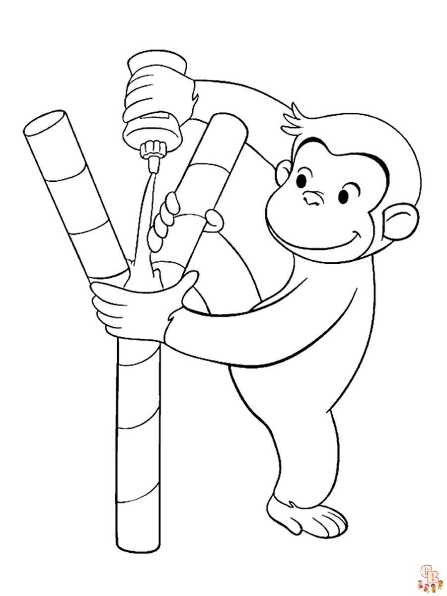 Curious George Coloring Pages 31