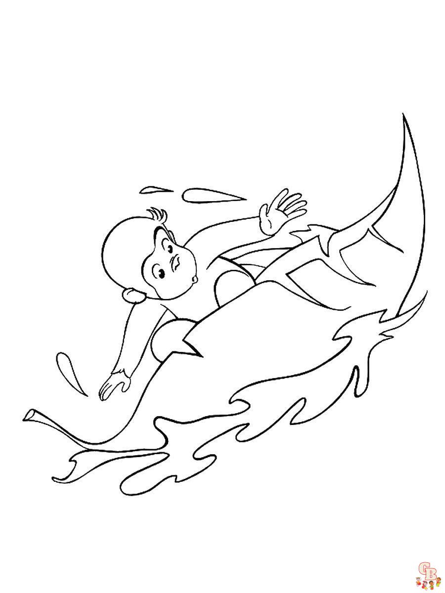 Curious George Coloring Pages 32