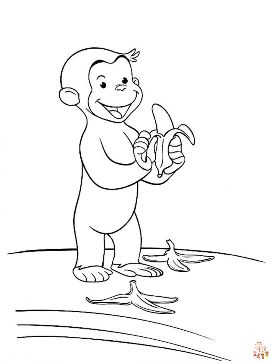 Curious George Coloring Pages 34