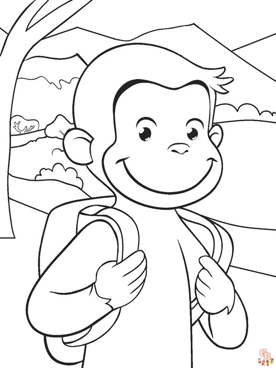 Curious George Coloring Pages 36