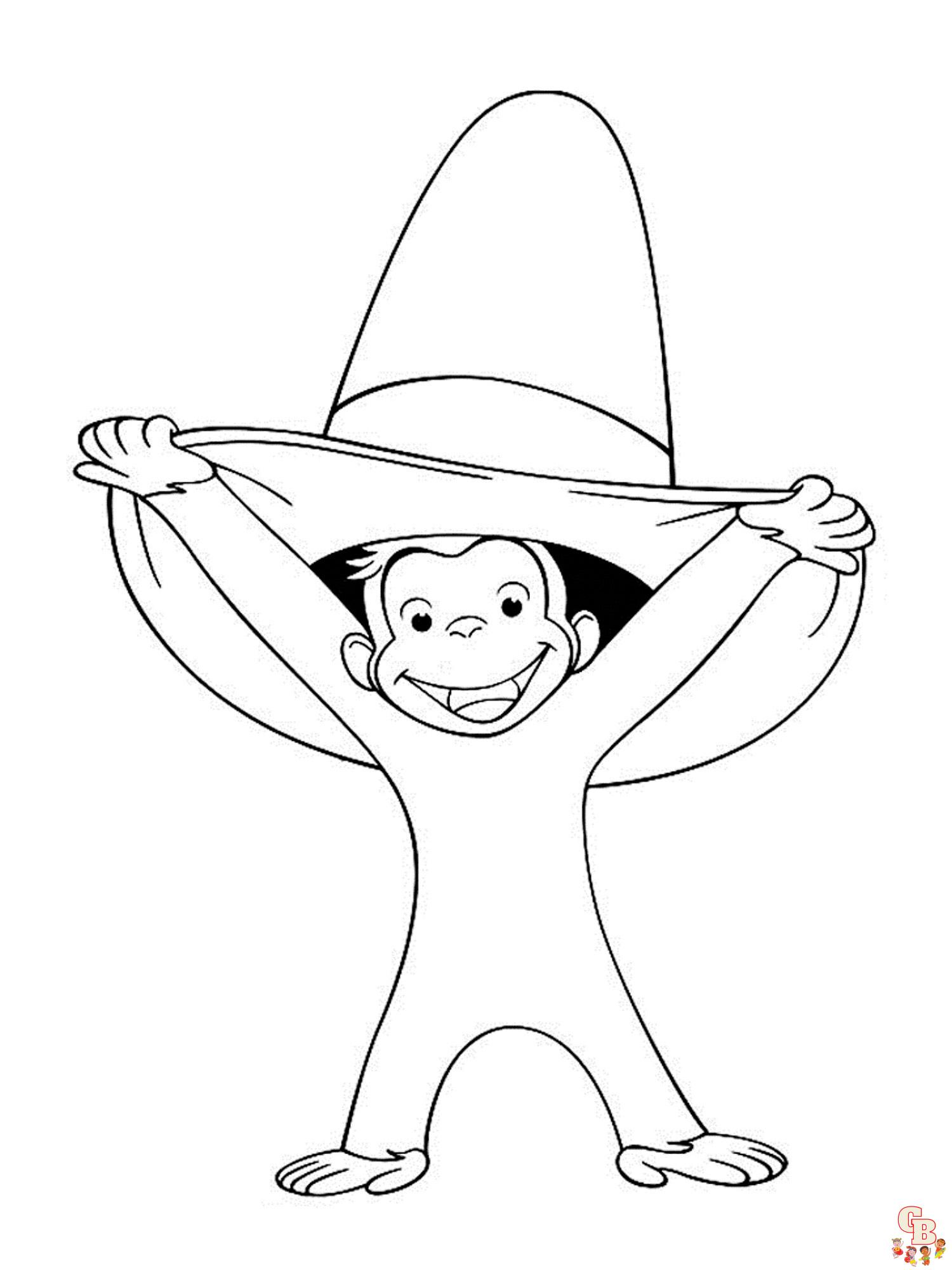 Curious George Coloring Pages 37