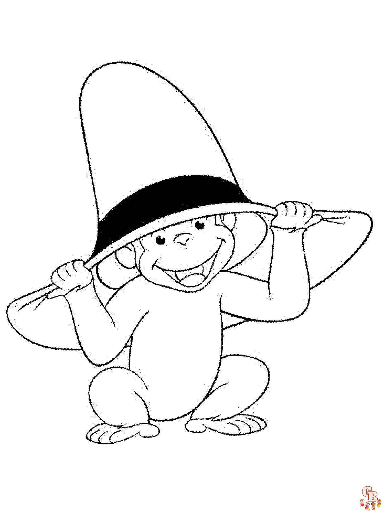 Curious George Coloring Pages 6