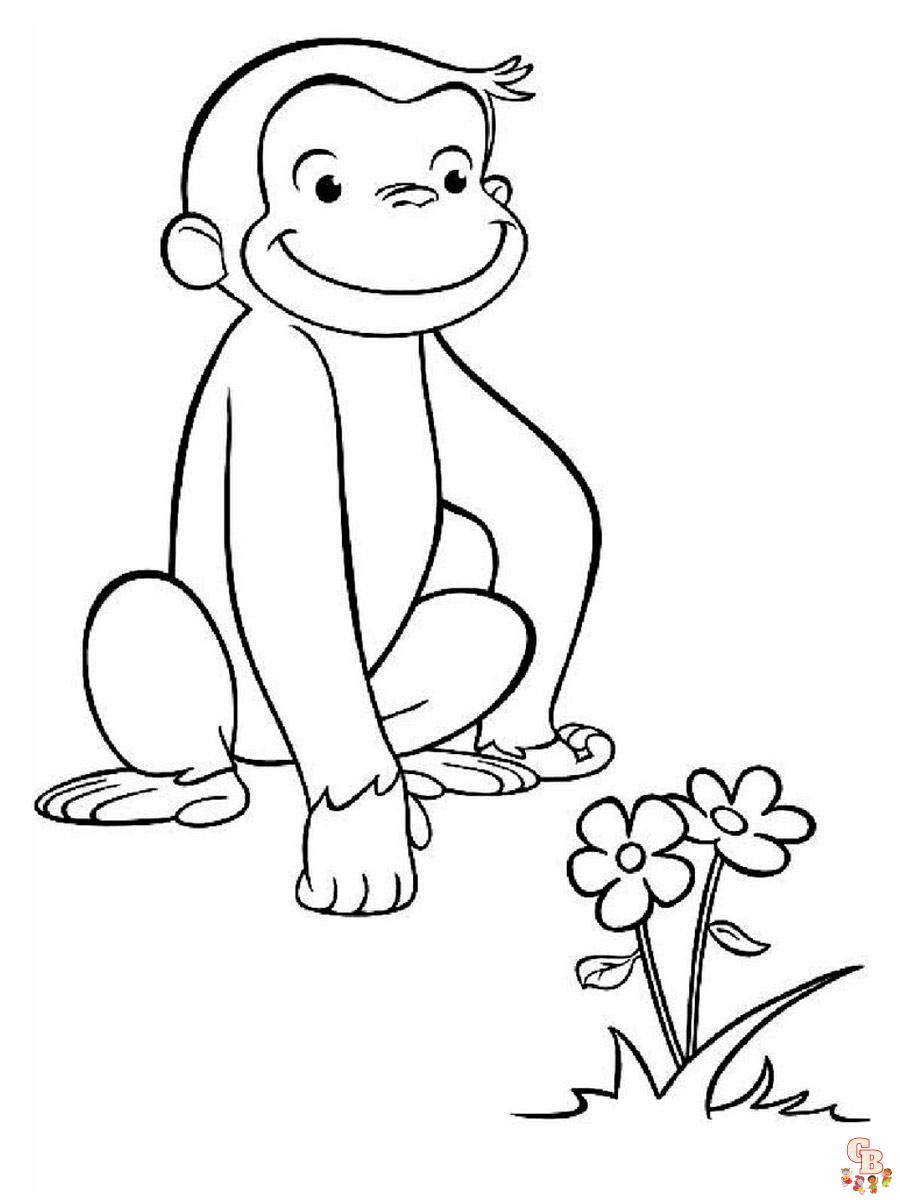 Curious George Coloring Pages 7