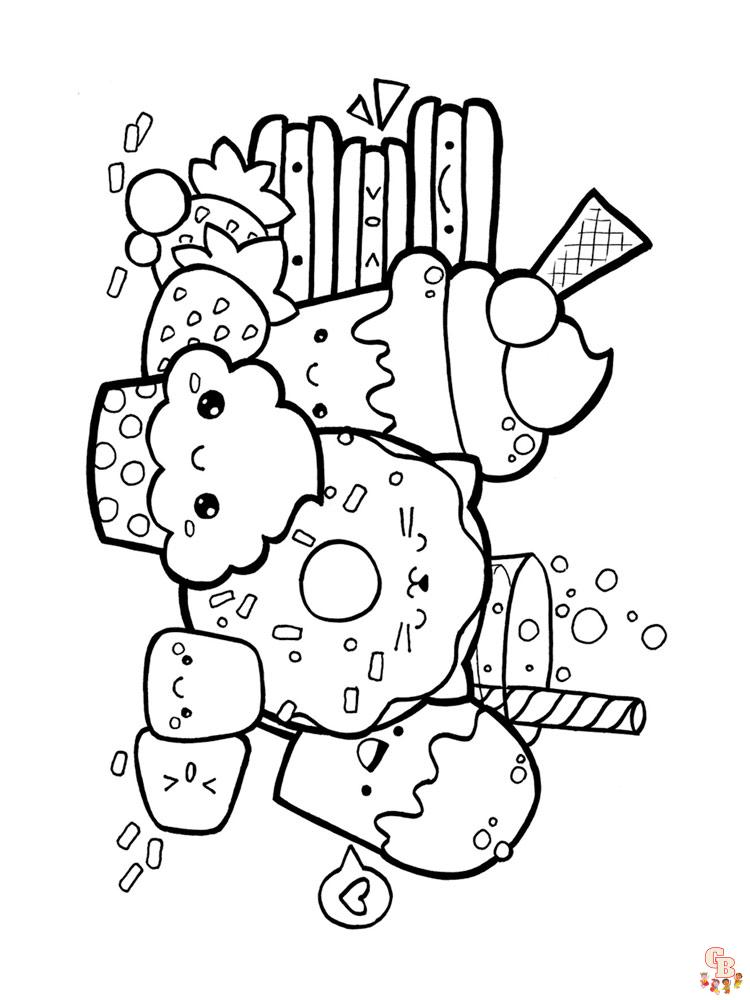 Cute Food Coloring Pages 17