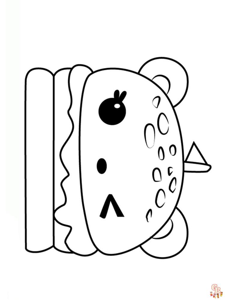 Cute Food Coloring Pages 21