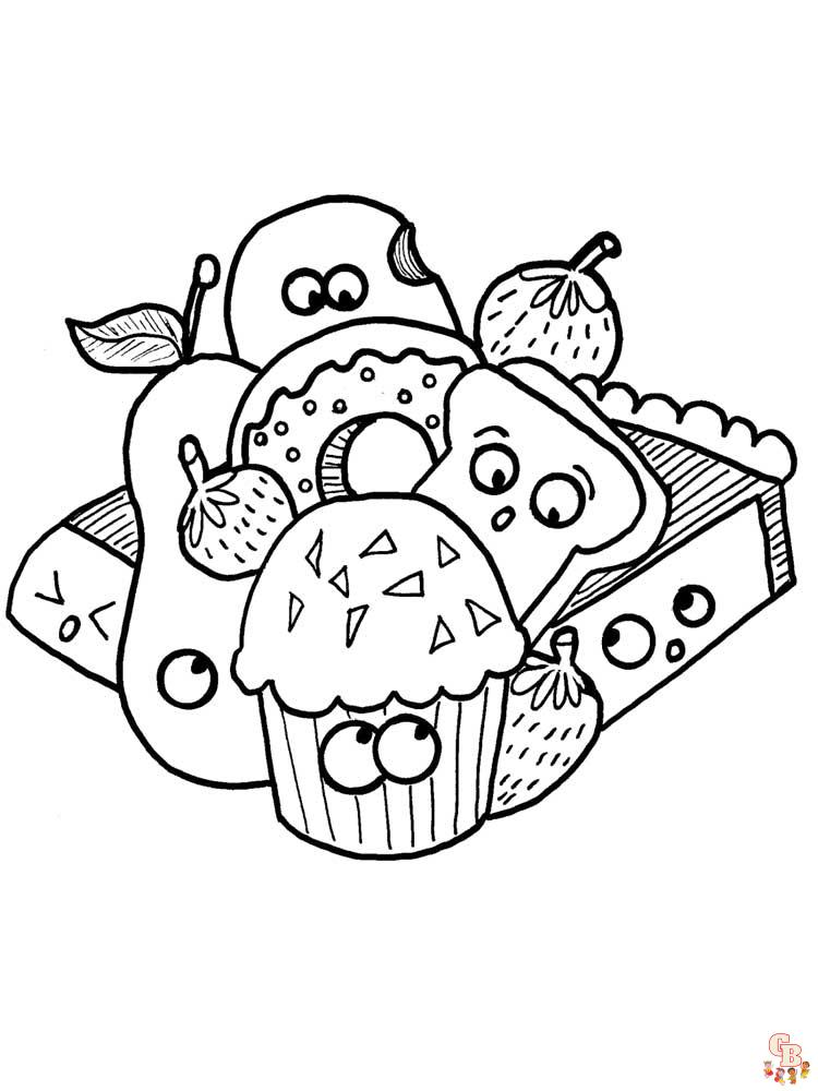 Cute Food Coloring Pages 35