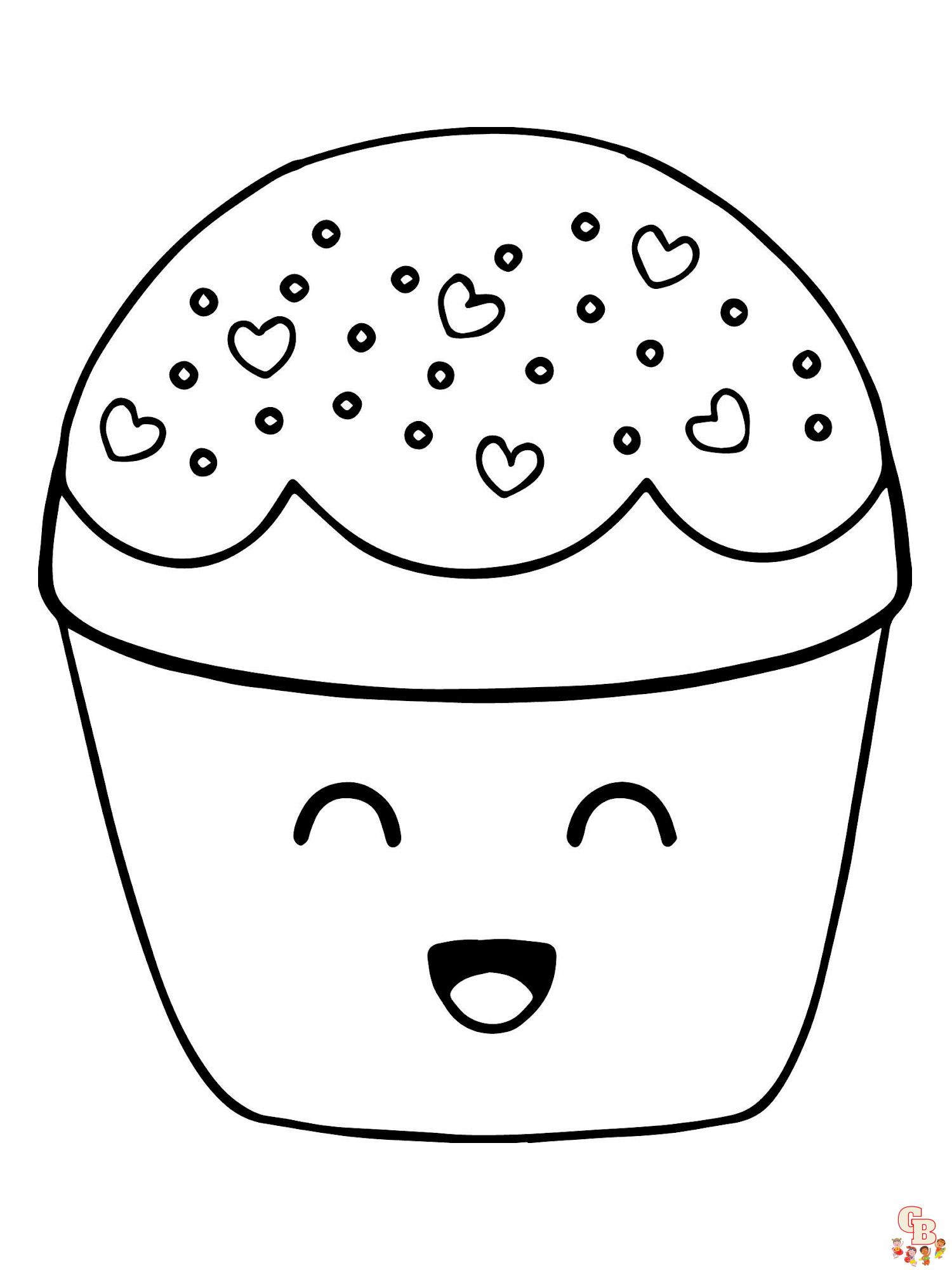 Cute Food Coloring Pages 4