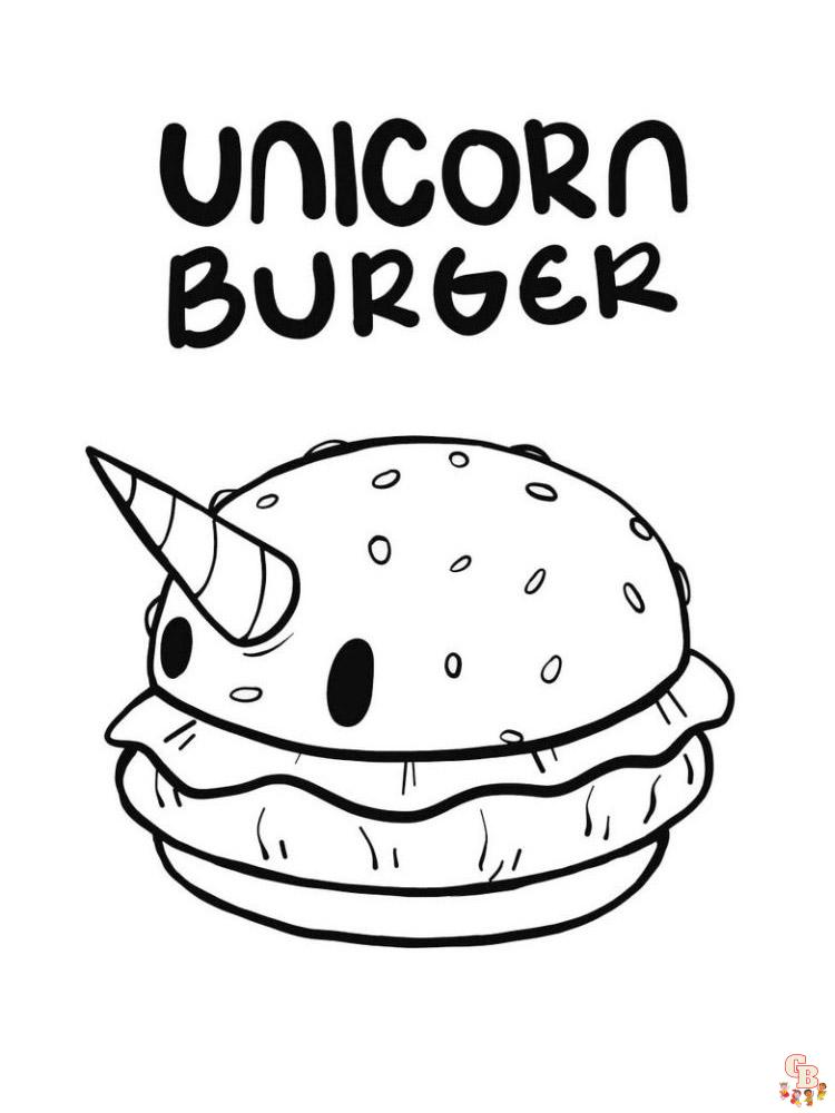 Cute Food Coloring Pages 7