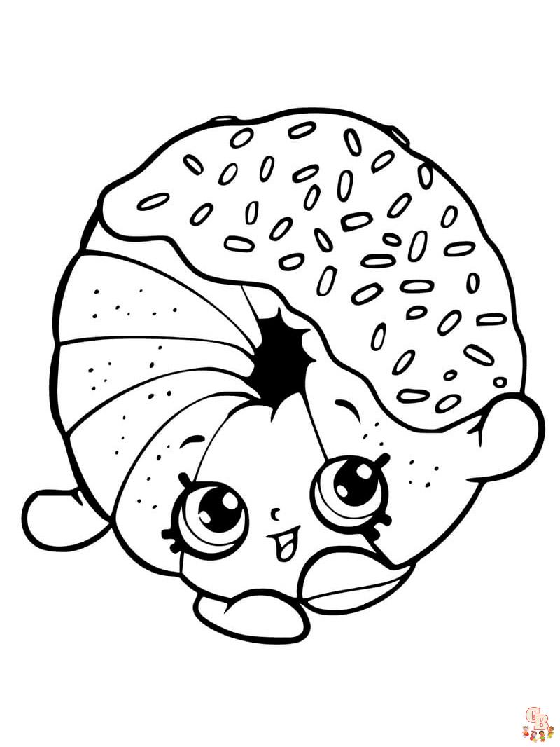 Cute Food Coloring Pages 8