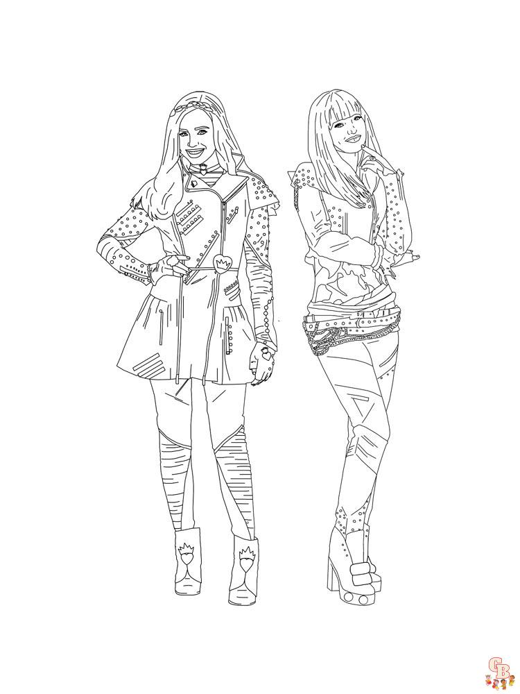 Descendants Coloring Pages 4