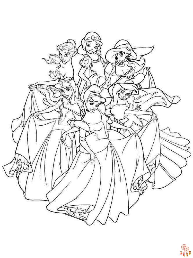 Disney Princess Coloring Pages 1