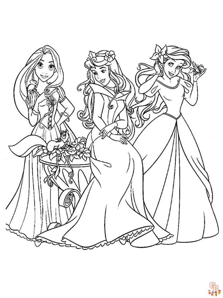 Disney Princess Coloring Pages 11