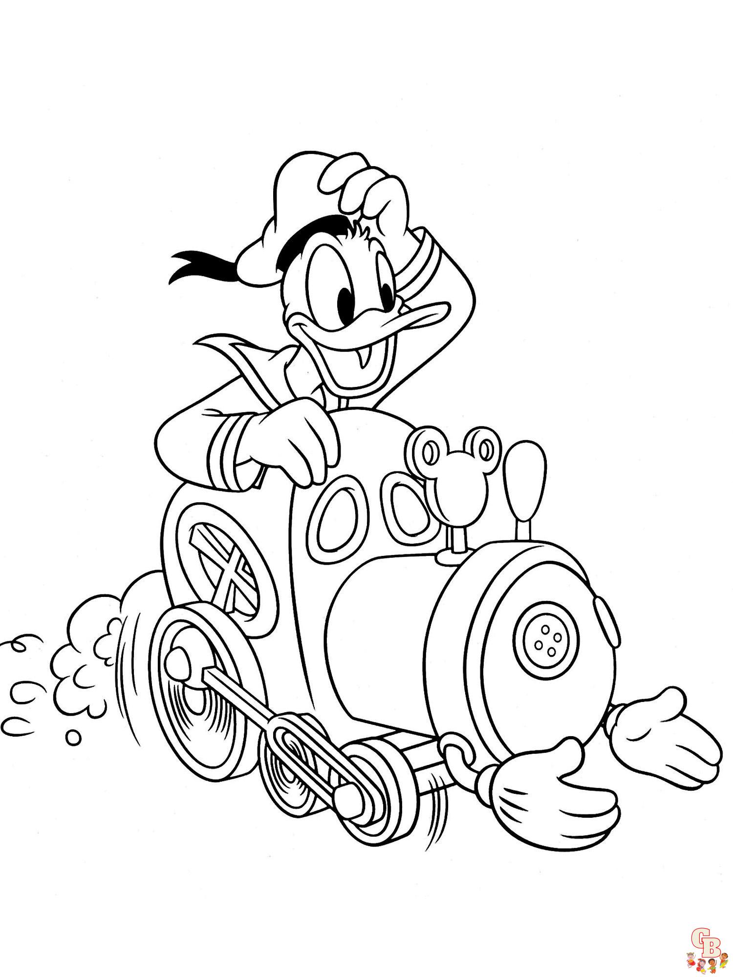 Donald Duck Coloring Pages 1