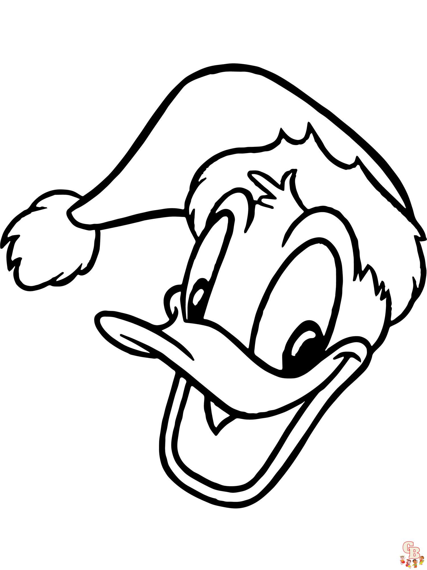 Donald Duck Coloring Pages 11