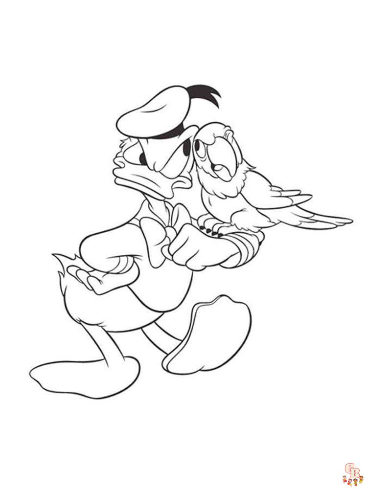 Donald Duck Coloring Pages 12