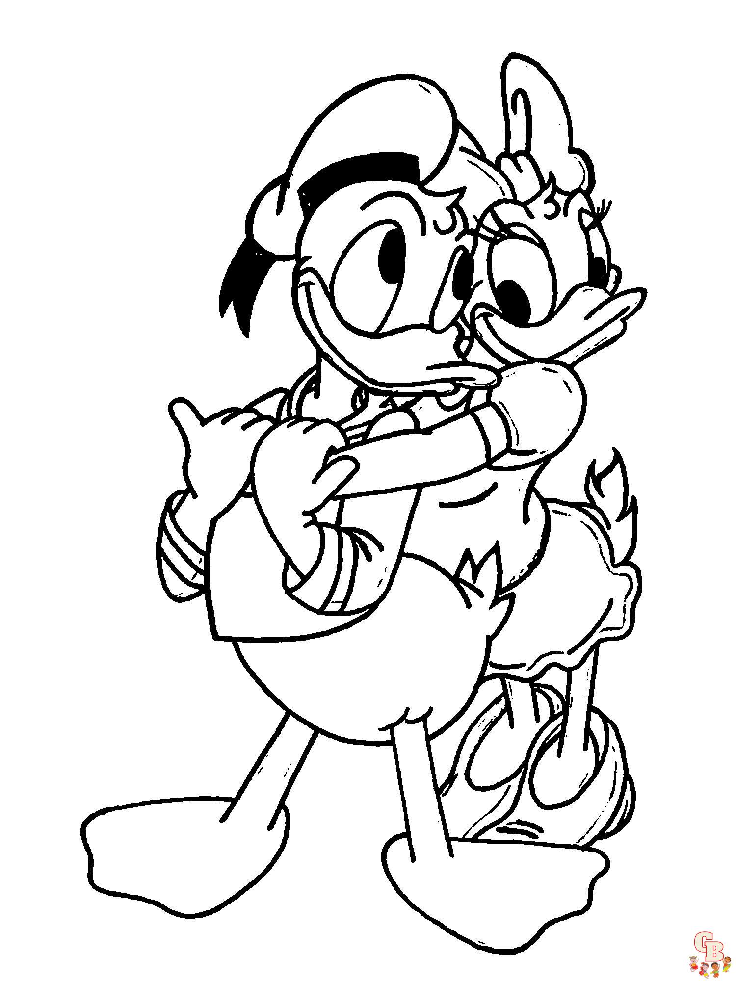 Donald Duck Coloring Pages 14