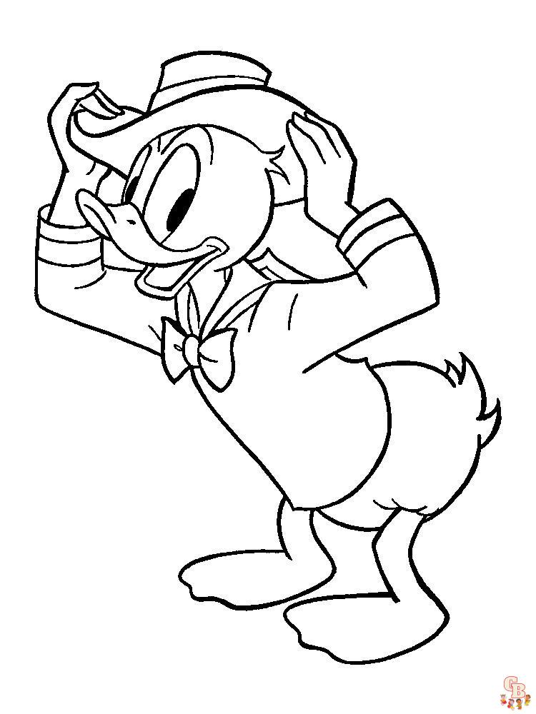 Donald Duck Coloring Pages 15