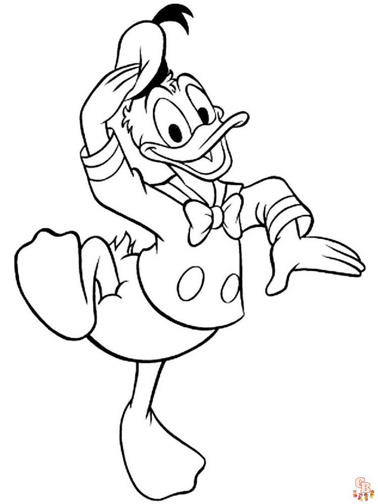 Donald Duck Coloring Pages 19