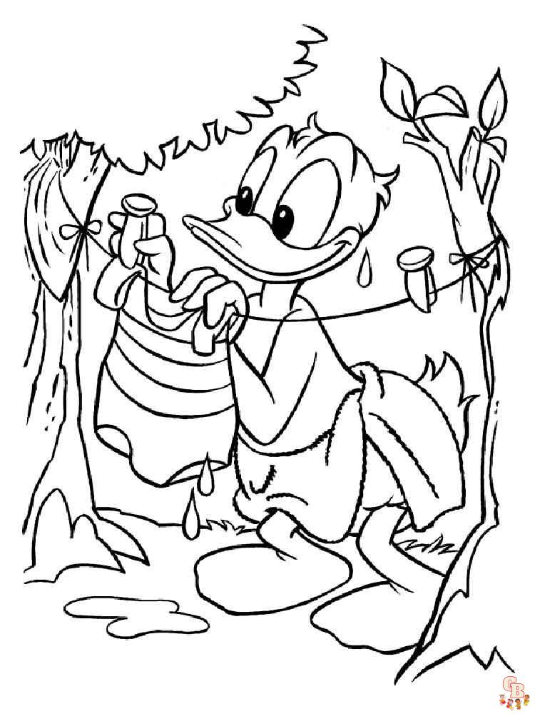 Donald Duck Coloring Pages 35