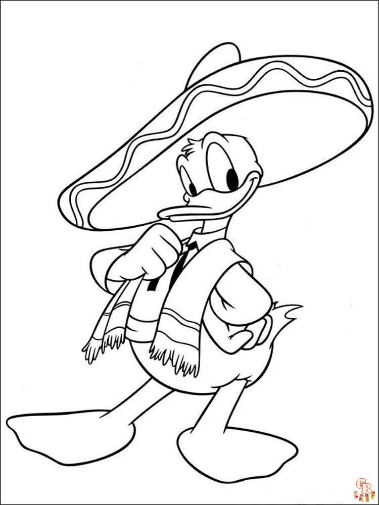 Donald Duck Coloring Pages 38