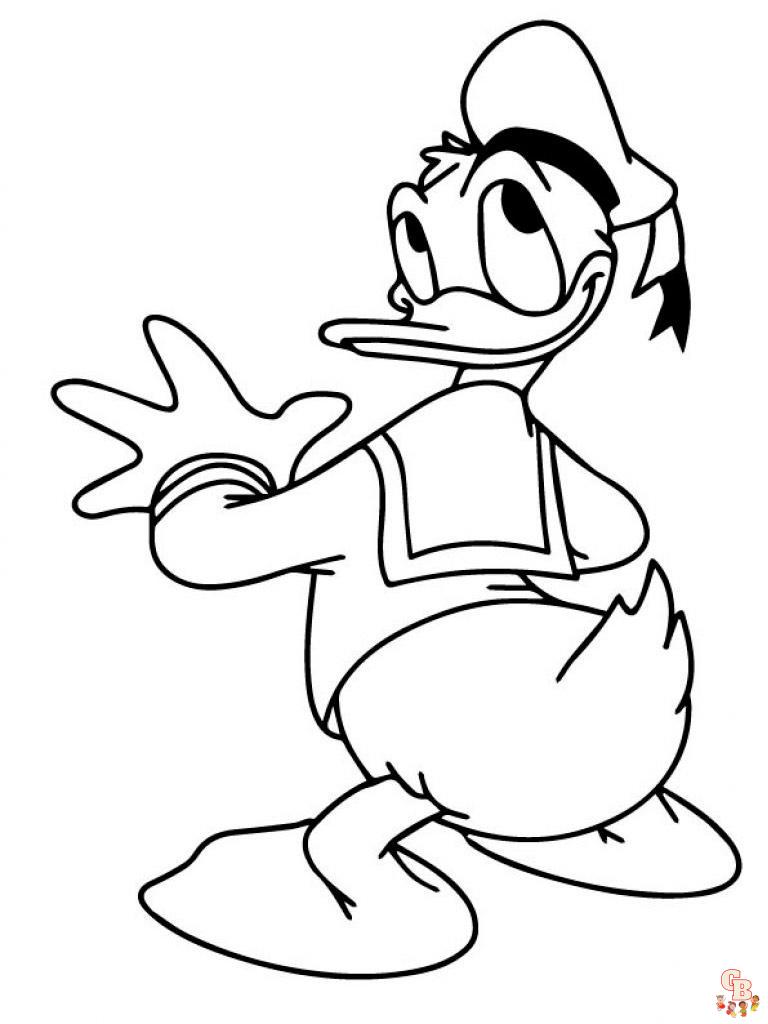 Donald Duck Coloring Pages 6