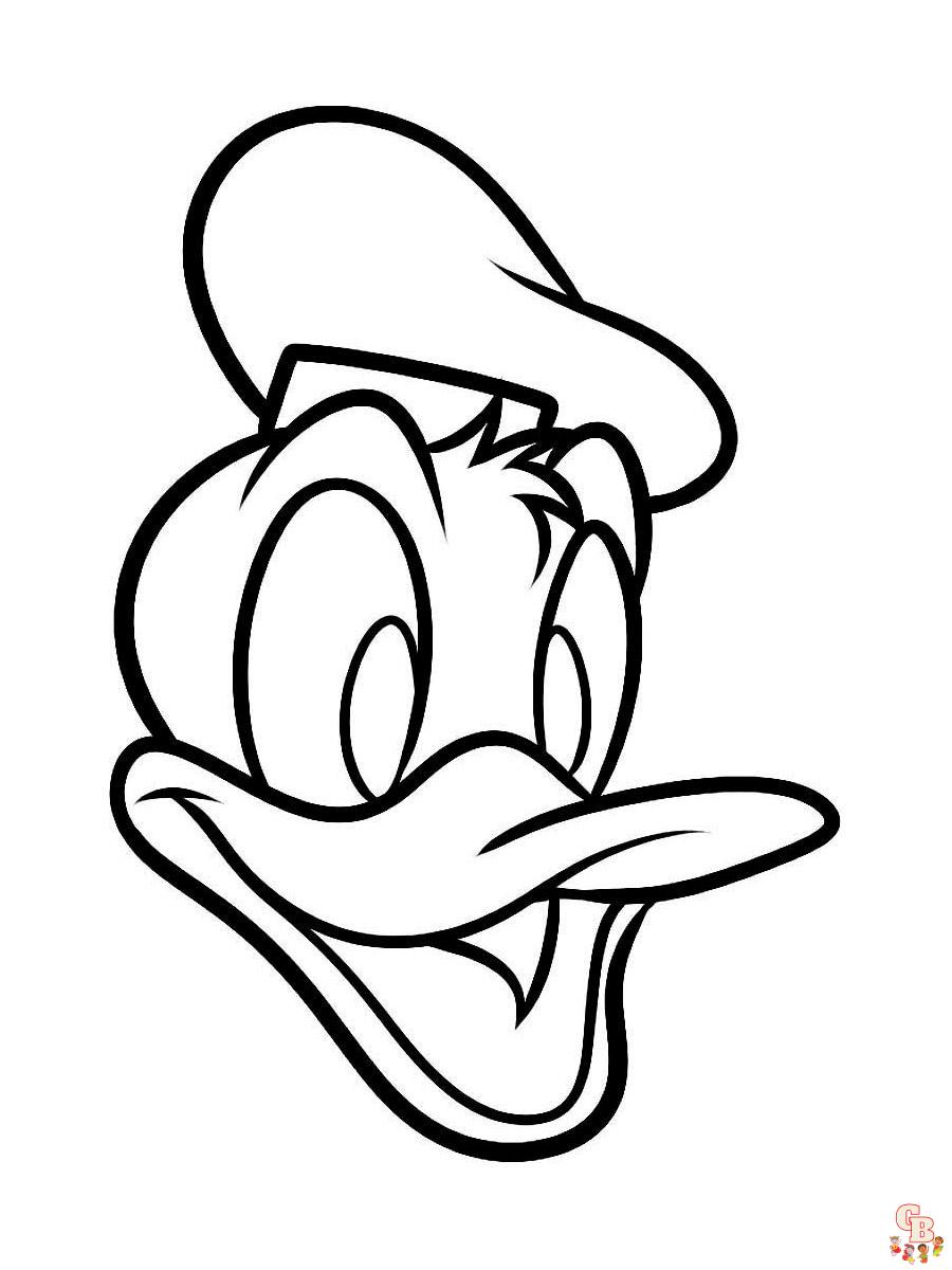 Donald Duck Coloring Pages 8