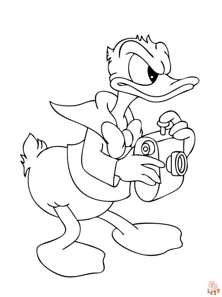 Donald Duck Coloring Pages 9