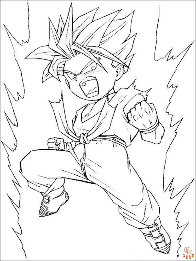 Dragon Ball Z Coloring Pages 12