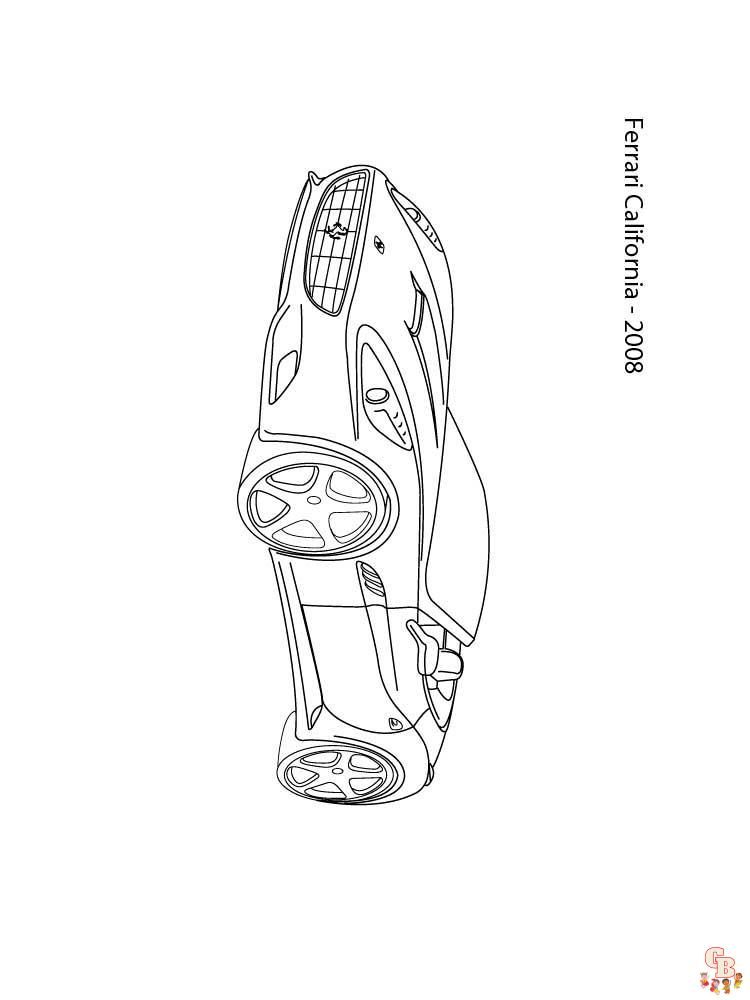 Ferrari Coloring Pages 1