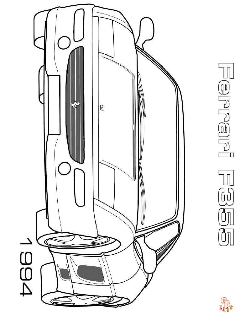 Ferrari Coloring Pages 13