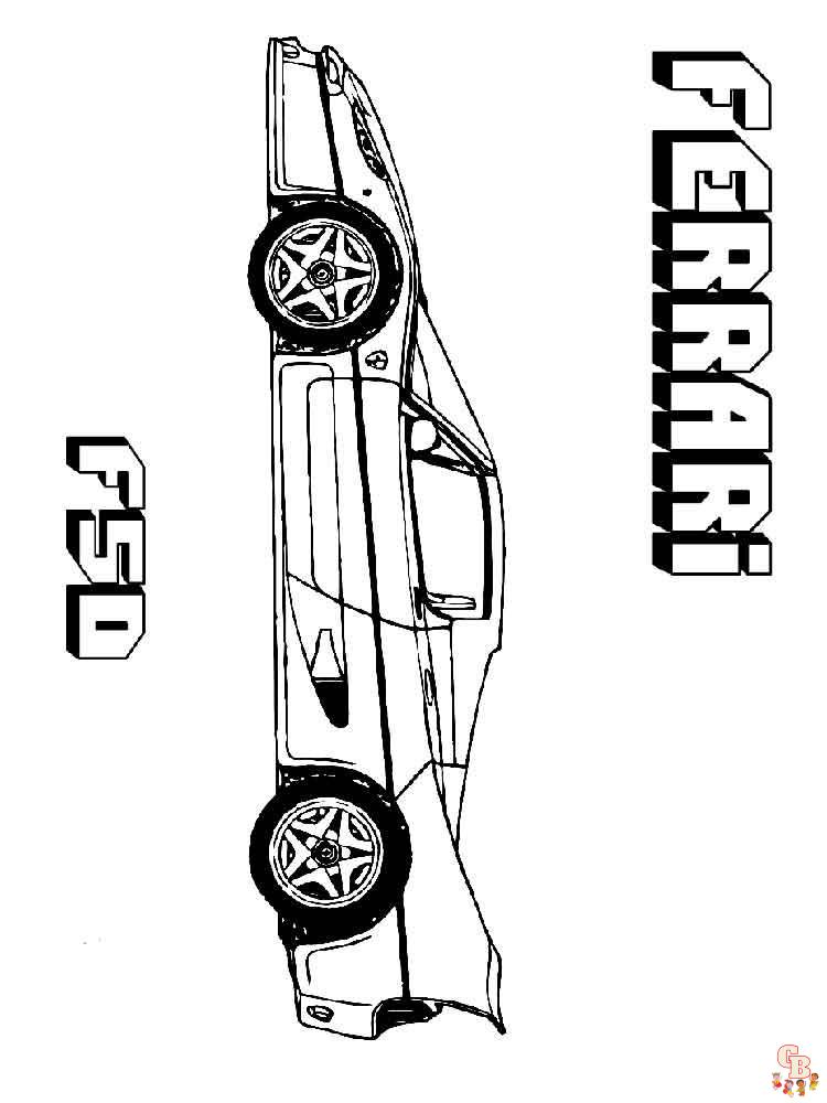 Ferrari Coloring Pages 18