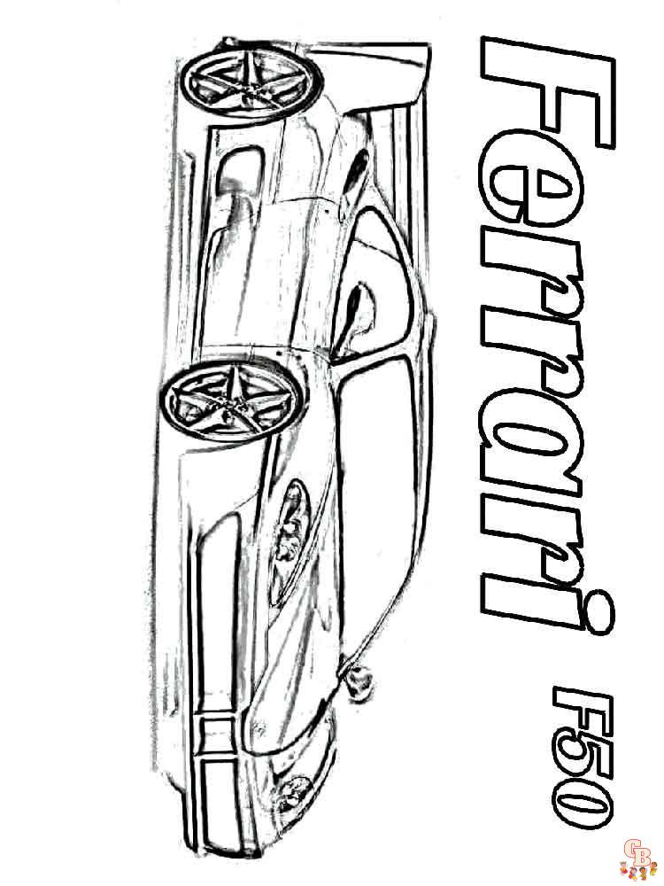 Ferrari Coloring Pages 19