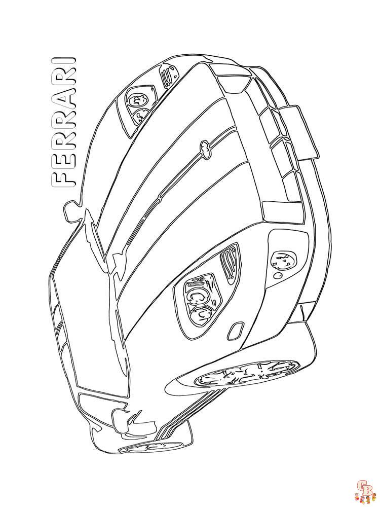 Ferrari Coloring Pages 25