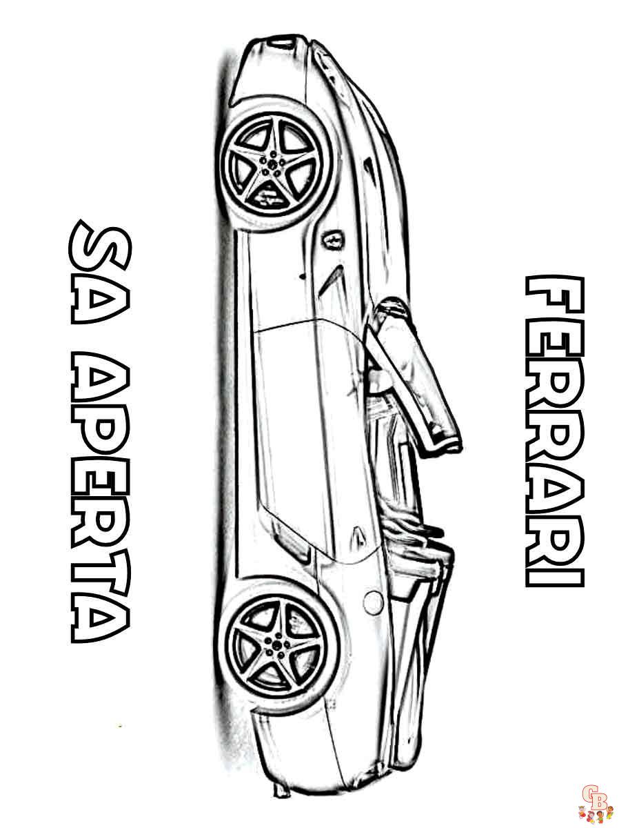 Ferrari Coloring Pages 7