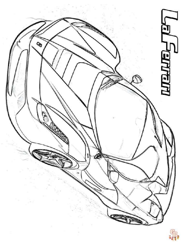 Ferrari Coloring Pages 8