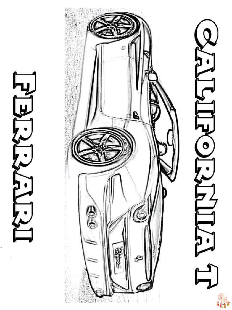 Ferrari Coloring Pages 9