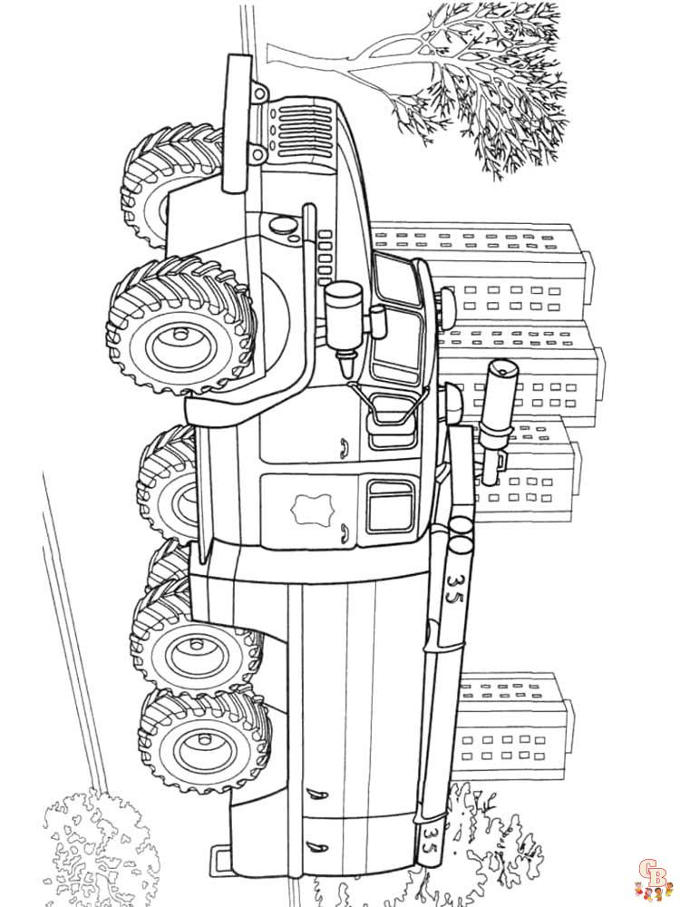 Fire Truck Coloring Pages 12