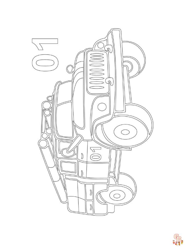 Fire Truck Coloring Pages 17