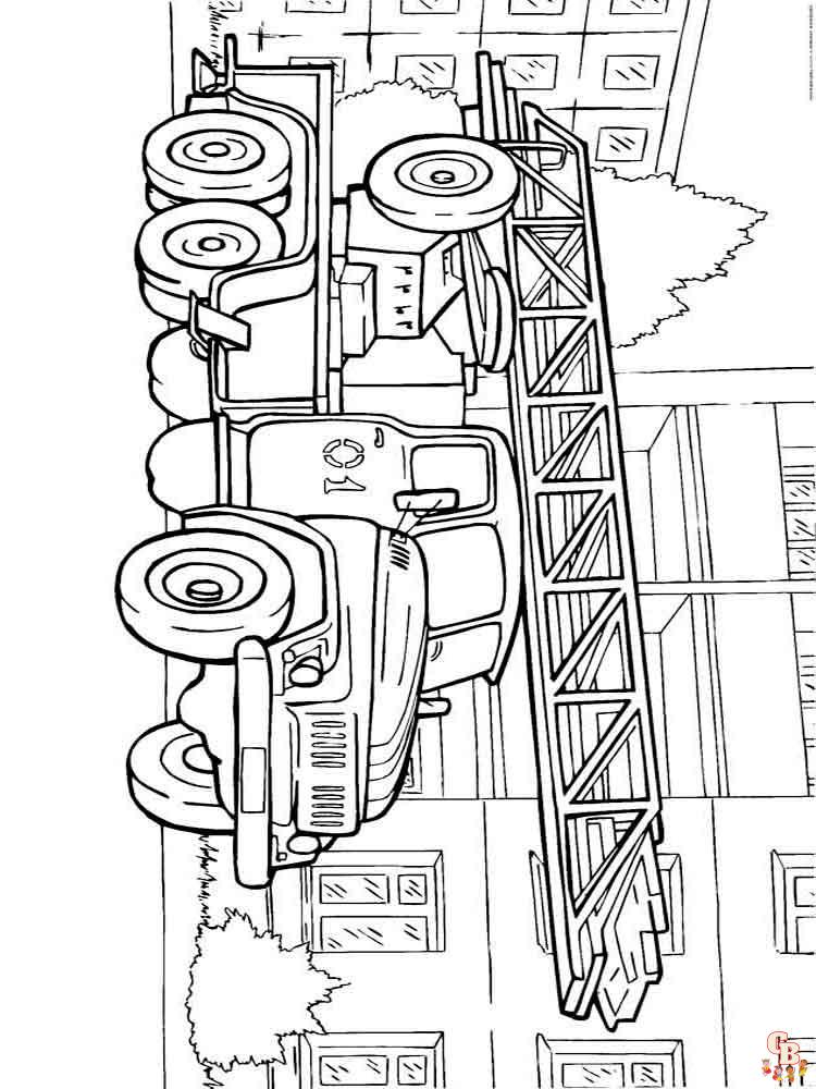 Fire Truck Coloring Pages 2