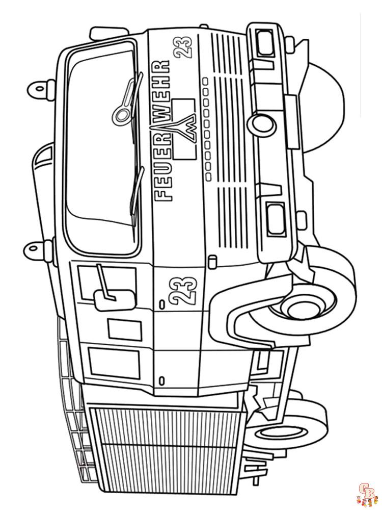 Fire Truck Coloring Pages 20