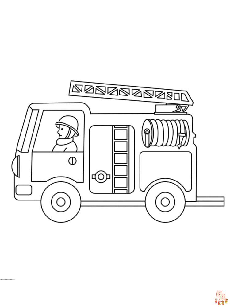 Fire Truck Coloring Pages 25