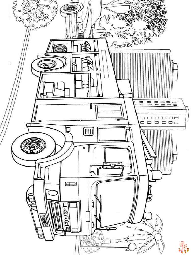 Fire Truck Coloring Pages 27