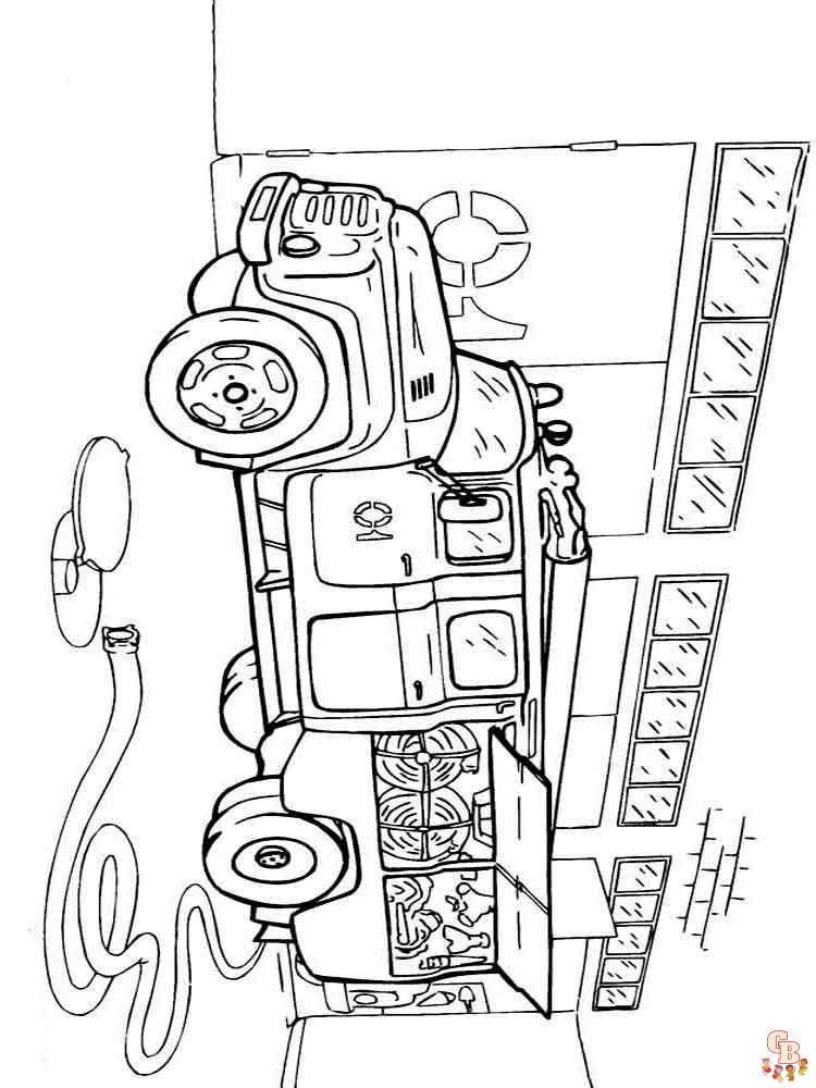 Fire Truck Coloring Pages 28