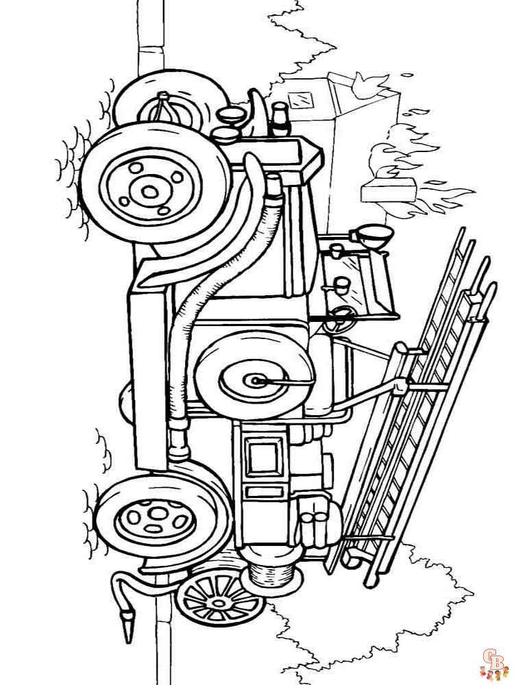 Fire Truck Coloring Pages 29