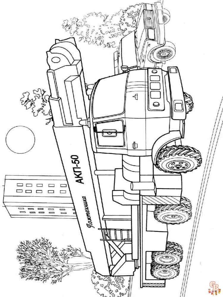 Fire Truck Coloring Pages 31