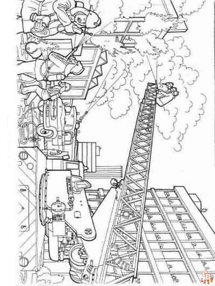 Fire Truck Coloring Pages 33